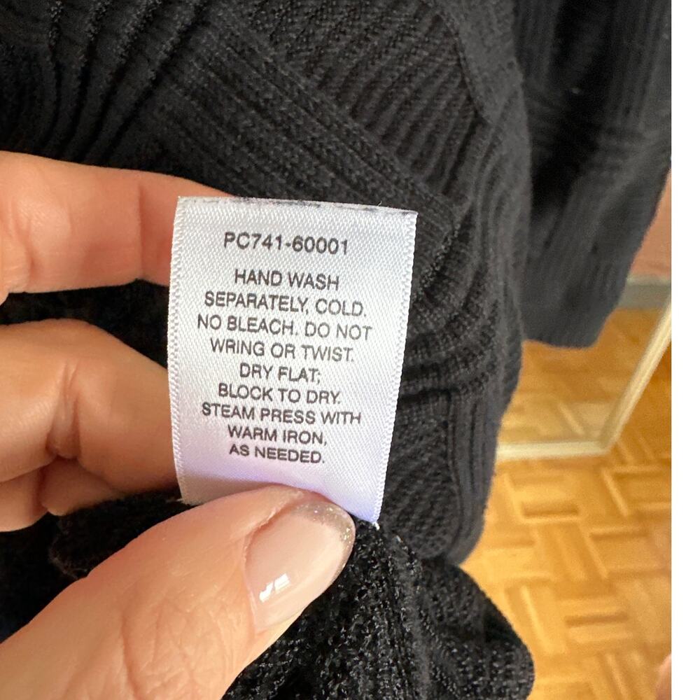 Pendleton Women’s Black Jamison Square Knit Pullo… - image 7
